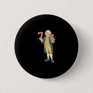67 Funny George Washington Meme Six Seven Gen Alph 6 Cm Round Badge