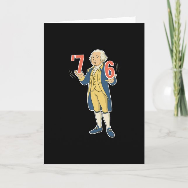 67 Funny George Washington Meme Six Seven Gen Alph Card (Front)