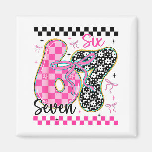 67 Funny Meme Filled With Hearts Six Seven Valenti Magnet