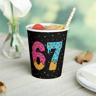 67 Funny Meme Ice Cream Six Seven Gen Alpha Paper Cups