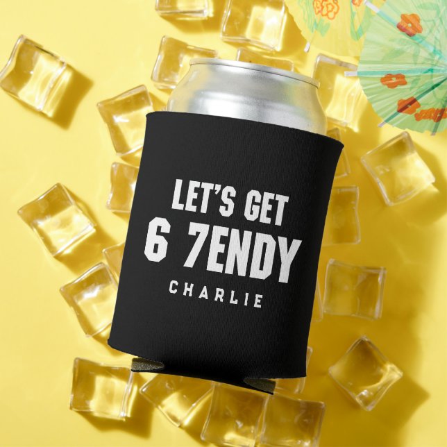 67 Funny Meme Let's get Six Seven Sendy 6 7endy Can Cooler (In Situ Summer)
