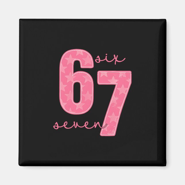 67 Funny Meme  Magnet (Front)