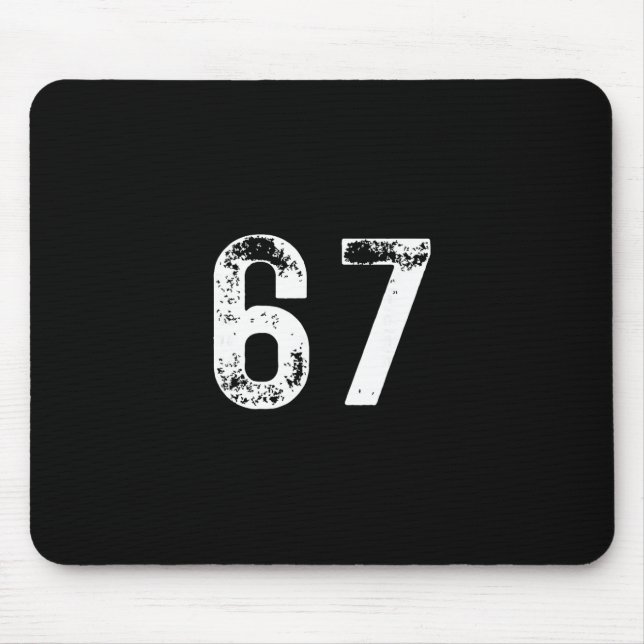 67 - Funny Meme  Mouse Pad (Front)
