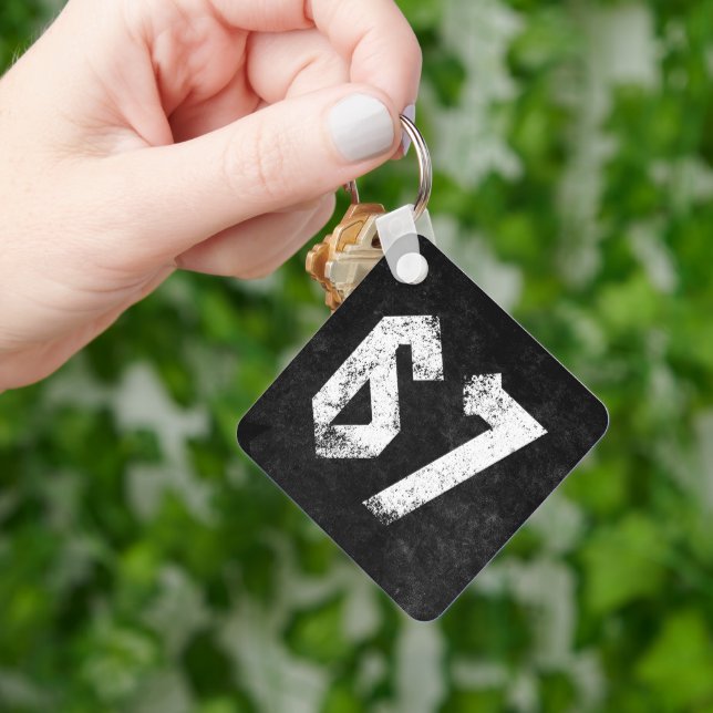 67 Funny Meme Six Seven Gen Alpha Key Ring (Hand)