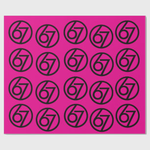 67 Funny Meme Six Seven Gen Alpha Wrapping Paper