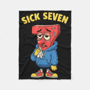 67 Funny Men Women Six Seven Humor Meme Brainrot S Fleece Blanket