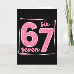 67 Funny Number 67 Birthday Meme Card