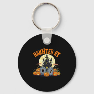 67 Funny Six Seven Gen Alpha Z Halloween 67 Haunte Key Ring