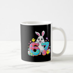 67 Funny Six Seven Gen Meme Cute Rabbit Bunny East Coffee Mug