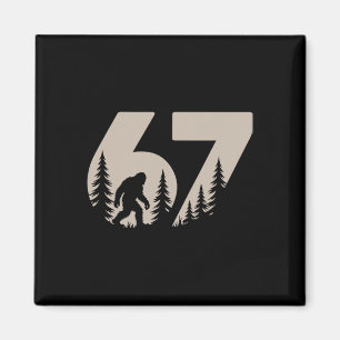 67 Funny Six Seven Meme Bigfoot Gen Alpha Slang Te Magnet