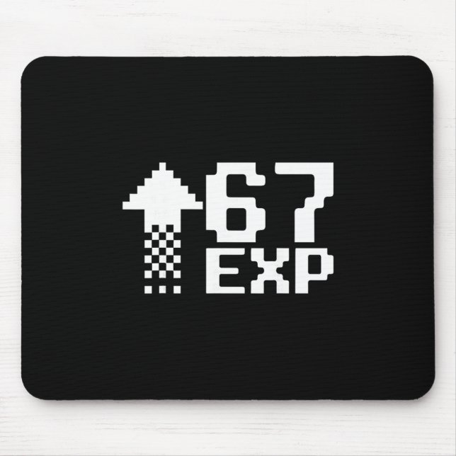 67 Gaming Kids Drip Meme Funny Six Seven Gen Alpha Mouse Pad (Front)