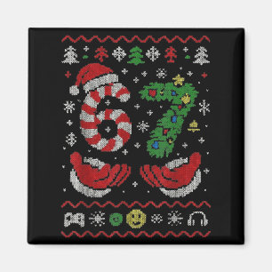 67 Gen Alpha Meme Ugly Christmas 6 7 Family Matchi Magnet