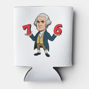 67 George Washington 7-6 Six Seven Meme 67 Can Cooler