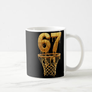 67 Gold Drip Basketball 6 7 Six Seven Meme Gen Alp Coffee Mug