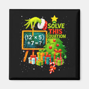 67 Green Teacher Christmas Six Seven Meme Brainrot Magnet