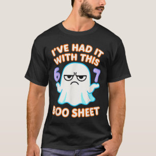 67 Halloween Costume Boo Sheet 6 7 Meme Six Seven T-Shirt