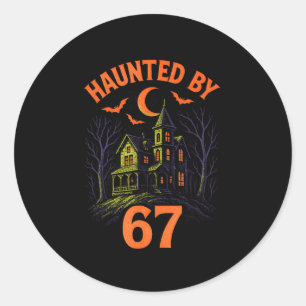 67 Halloween Costume Brainrot Teacher 6-7 Meme Six Classic Round Sticker
