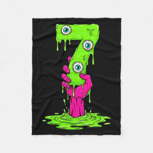 67 Halloween Costume Funny Number 7 Seven Meme For Fleece Blanket