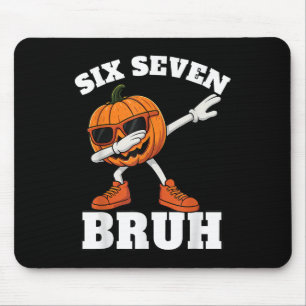 67 Halloween Funny Six Seven Bruh Meme Brainrot Pu Mouse Pad