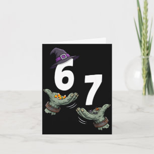 67 halloween girls witch six seven 6 7 meme trick card