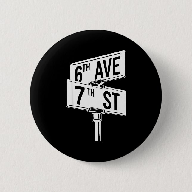 67 Halloween Matching Group Costume Six Seven Stre 6 Cm Round Badge (Front)