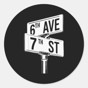 67 Halloween Matching Group Costume Six Seven Stre Classic Round Sticker