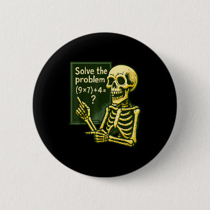 67 Halloween Math Funny Six Seven Meme Brainrot Sk 6 Cm Round Badge