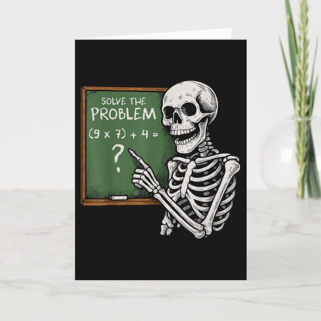 67 Halloween Math Funny Six Seven Meme Brainrot Sk Card (Front)