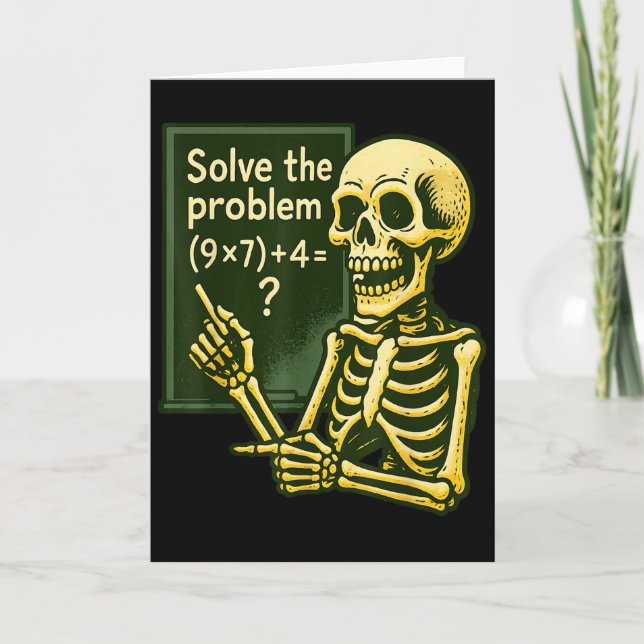 67 Halloween Math Funny Six Seven Meme Brainrot Sk Card (Front)