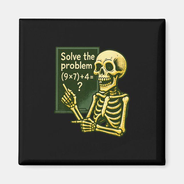 67 Halloween Math Funny Six Seven Meme Brainrot Sk Magnet (Front)