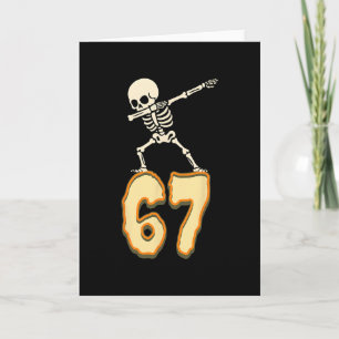 67 Halloween Meme 6 7 Numbers Six Seven Funny Kids Card