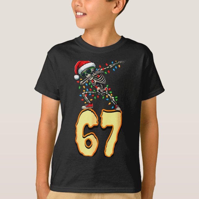 67 Halloween Meme 6 7 Numbers Six Seven Funny Kids T-Shirt (Front)