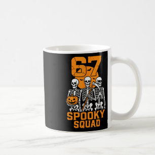 67 Halloween Meme 6 7 Numbers Six Seven Kids Skele Coffee Mug