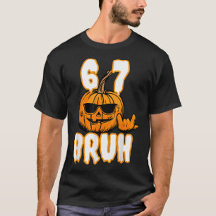 67 Halloween Meme Brain Rot Costume Kids 6-7 Six S T-Shirt