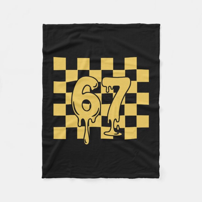 67 Halloween Meme  Fleece Blanket (Front)