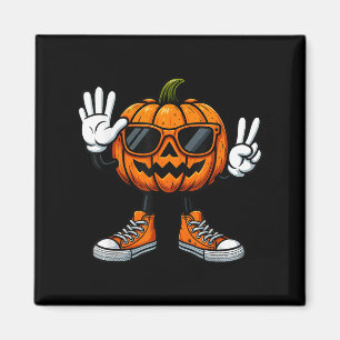 67 Halloween Pumpkin Funny Brainrot Meme Kids Six  Magnet