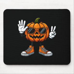 67 Halloween Pumpkin Funny Brainrot Meme Kids Six Mouse Pad