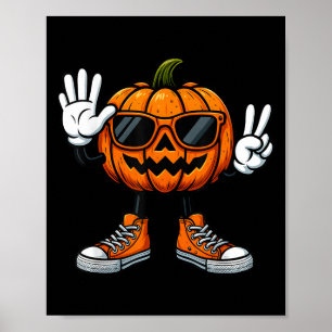 67 Halloween Pumpkin Funny Brainrot Meme Kids Six  Poster