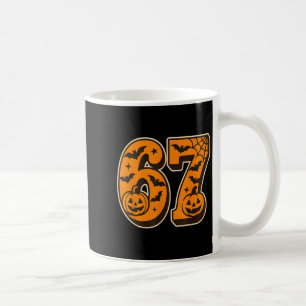 67 Halloween Six Seven Brainrot Meme Boys Kids Fun Coffee Mug