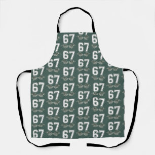 67 Hand Funny Six Seven Meme Generation Alpha Apron
