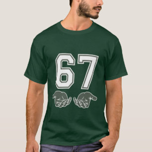 67 Hand Funny Six Seven Meme Generation Alpha T-Shirt