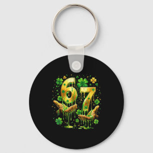 67 hands six seven 6 7 gold drip dripping 67 st67 key ring