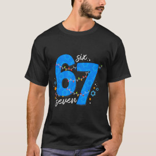 67 Hanukkah Jewish Holiday Menorah Six Seven Meme  T-Shirt