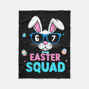 67 Happy Easter Squad Bunny Funny For Kids Boys Gi Fleece Blanket