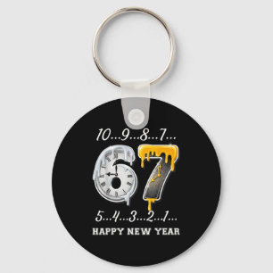 67 Happy New Year Six Seven Funny Countdown 2026 B Key Ring