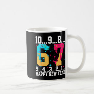 67 Happy New Year Six Seven Funny Countdown 2026  Coffee Mug