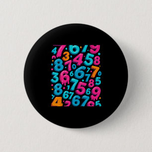 67 Hidden Meme Trending Gen Z Alpha Six Seven 6 7 Cm Round Badge