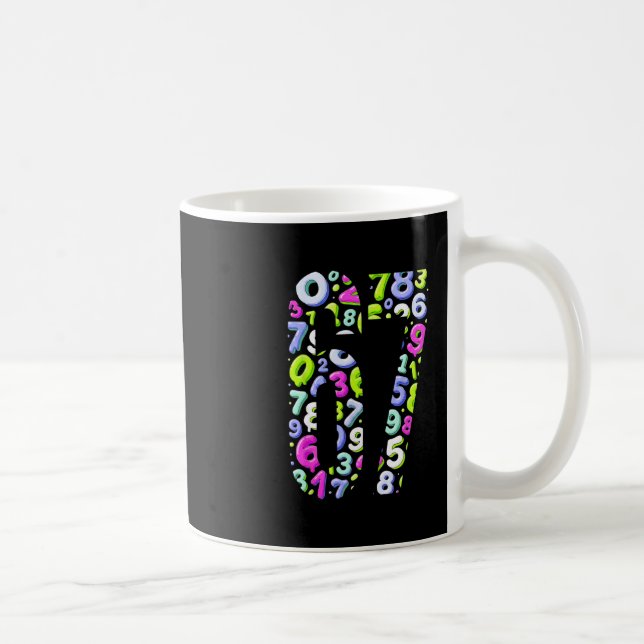 67 Hidden Meme Trending Gen Z Alpha Six Seven 6 7  Coffee Mug (Right)