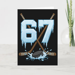 67 Hockey Drip Number Funny Meme Gen Alpha Slang S Card