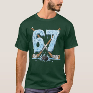 67 Hockey Drip Number Funny Meme Style Boys s gift T-Shirt